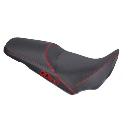 Selle confort Shad Noir couture rouge