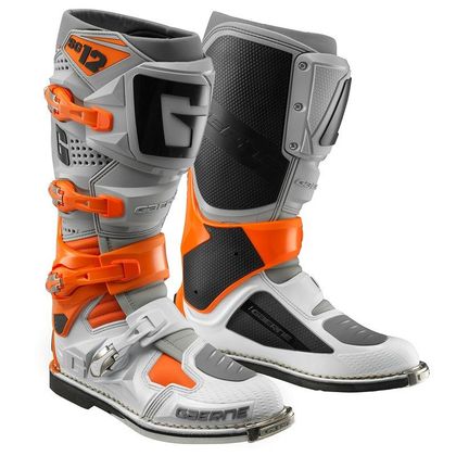Botas de motocross Gaerne SG12 ORANGE GREY WHITE 2024 - Naranja