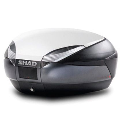 Maleta top case Shad SH 48 blanco universal Ref : SHDOB48200 / CMBD0B48300+D1B48E08 