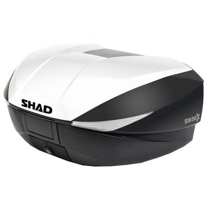 Top case Shad SH 58X EXPANDABLE BLANC Universel Ref : SHD0B58106+SHD1B58E0 / CMBD0B58206+D1B58E0CO5610 