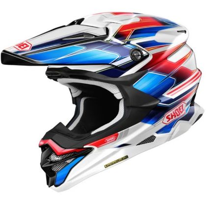 Casque cross Shoei VFX-WR - SPARKLE 2025 - Blanc / Bleu