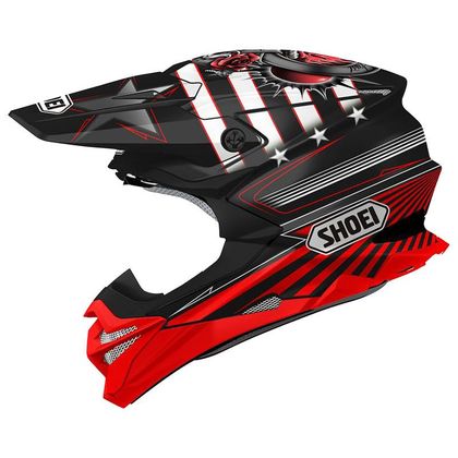 Casco de motocross Shoei VFX-WR REPLICA GRANT 3 BLACK RED TC-1 2021