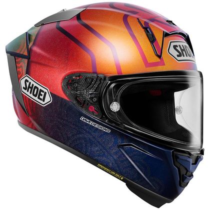 Casque Shoei X-SPR PRO MARQUEZ HOLI - Bleu / Rouge