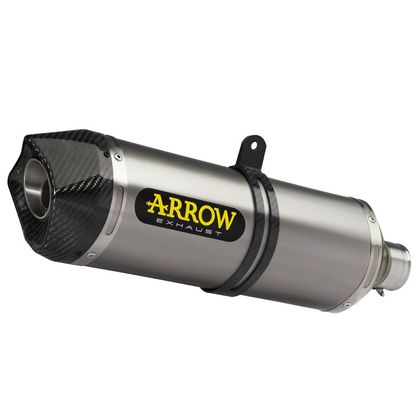 Silencieux Arrow Race-tech titane embout carbone - Gris Ref : AW0334 / 71869PK 