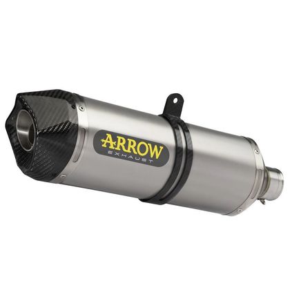 Silencieux Arrow Race-tech Alu embout carbone - Gris Ref : AW0432 / 72625AK 