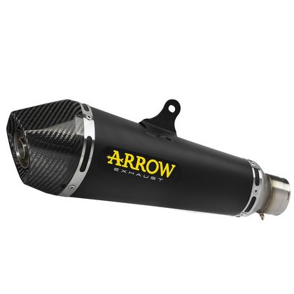 Silencieux Arrow X-kone nichrom dark embout carbone - Nero Ref : AW0312 / 71854XKN 