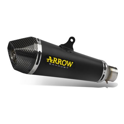 Silencieux Arrow X-kone nichrom dark embout carbone - Noir Ref : AW0130 / 51516XKN HONDA 125 CB 125 R NEO SPORT CAFE ABS (JC79) - 2018 - 2020