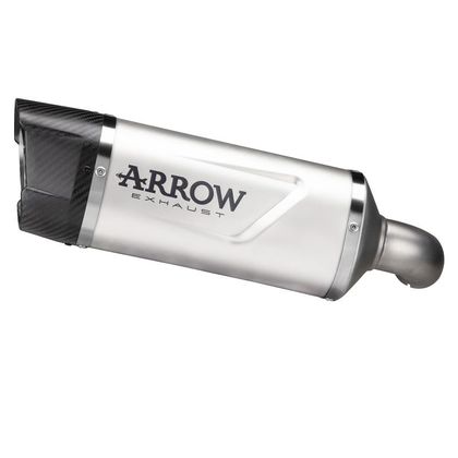 Silencieux Arrow indy race Alu embout carbone - Gris Ref : AW0362 / 71915AK 
