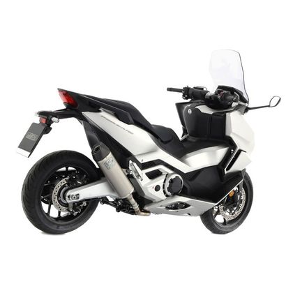Silencieux Arrow Alu Dark Indy-race embout acier (version courte)
