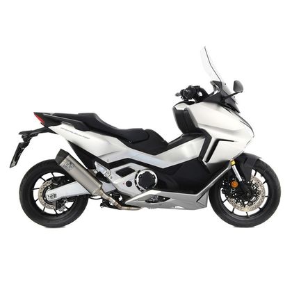 Silencieux Arrow Alu Dark Indy-race embout acier (version courte)