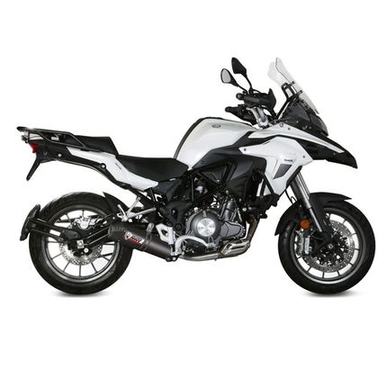 Mivv Kohlenstoffoval Schalldämpfer - Schwarz Ref : MV9817 / 1088632001 BENELLI 500 TRK 502 - 2017 - 2020 - 2022 - 2025