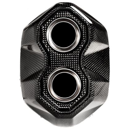 Silencioso Akrapovic Titanio negro boquilla carbono