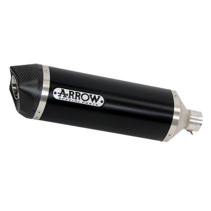Silencieux Arrow Aluminium Noir Race-tech embout carbone Ref : 73512AKN1 / CMB73512AKN+73009KZ BMW 650 C 650 SPORT ABS (0C04) - 2016 - 2020