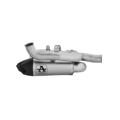 Arrow Works TitanE - Verbindungsrohr aus Titanium Schalldämpfer - Grau