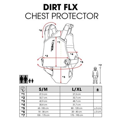 Ochranný kryt O'Neal DIRT FLX V27 2027 - Čierna