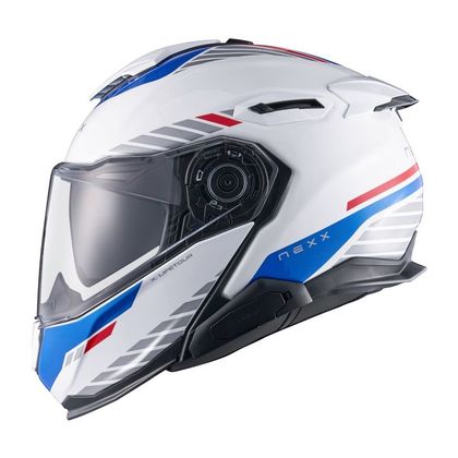 Nexx X.LIFETOUR - GLOBE Helm - Weiß / Blau