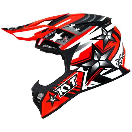 Casco de motocross KYT SKYHAWK - ARDOR - RED FLUO 2021