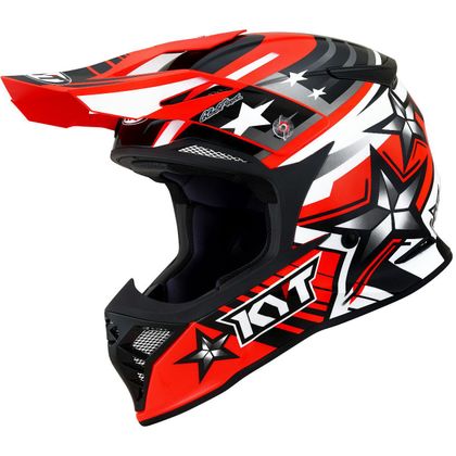 Casco de motocross KYT SKYHAWK - ARDOR - RED FLUO 2021 Ref : KYT0026 
