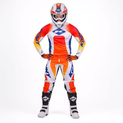 Pantaloni cross Kenny TRACK BLAST 2027 - Portocalie / Alb