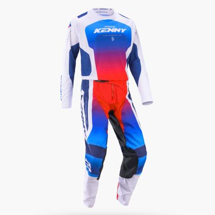 Camisola de motocross Kenny FORCE - RACE 2027 - Branco