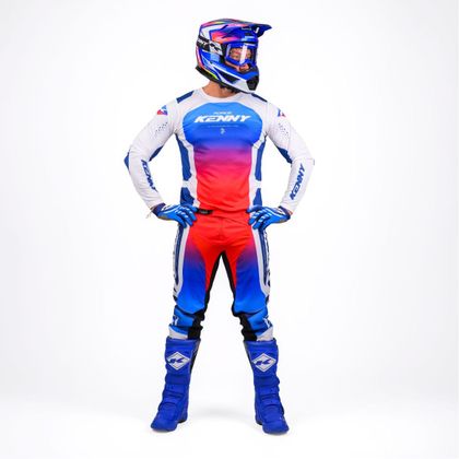 Camisola de motocross Kenny FORCE - RACE 2027 - Branco