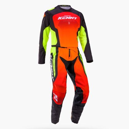 Maillot cross Kenny FORCE - RACE 2027 - Rouge / Jaune