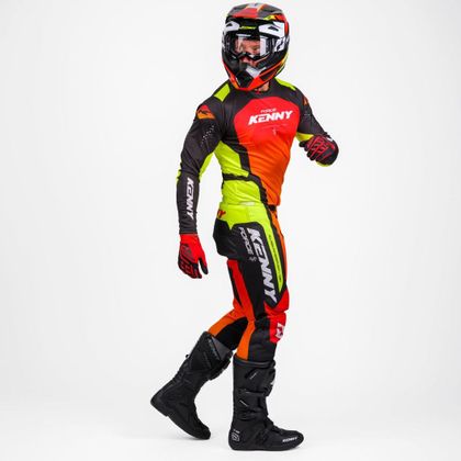 Maillot cross Kenny FORCE - RACE 2027 - Rouge / Jaune