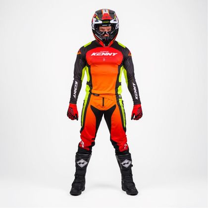 Calças de cross Kenny FORCE - RACE 2027 - Vermelho / Amarelo