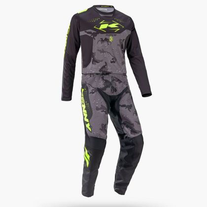 Calças de cross Kenny FORCE - CAMO 2027 - Preto / Amarelo