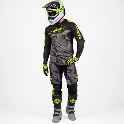 Calças de cross Kenny FORCE - CAMO 2027 - Preto / Amarelo
