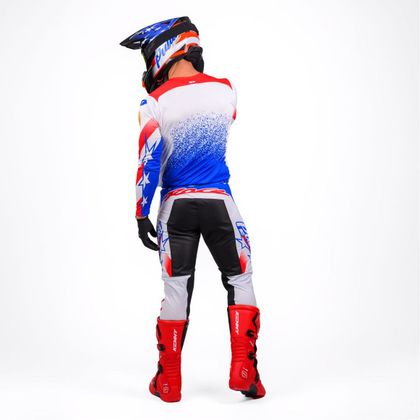 Camisola de motocross Pull-in MASTER USA 2027 - Branco / Azul