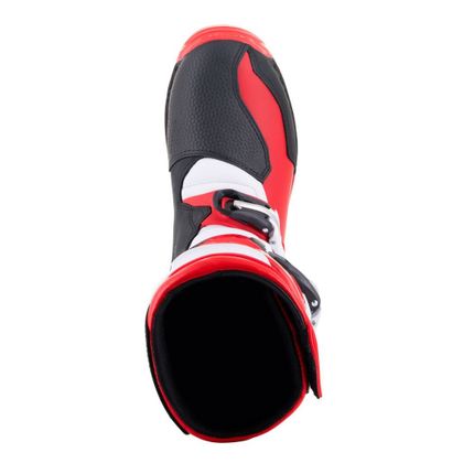 Botas de motocross Alpinestars TECH-T BRIGHT RED / BLACK / WHITE 2023 - Rojo / Negro