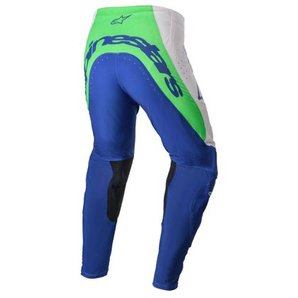 Pantalon cross Alpinestars SUPERTECH RISEN - BLUE RAY WHITE GREEN FLUO 2023