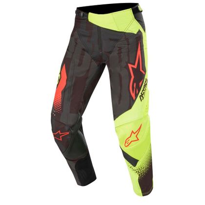 Pantalón de motocross Alpinestars TECHSTAR - FACTORY - BLACK YELLOW FLUO RED FLUO 2020 Ref : AP11758 