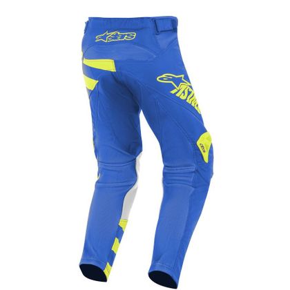 Pantalón de motocross Alpinestars YOUTH RACER BRAAP BLUE YELLOW FLUO