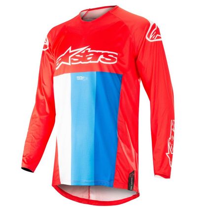 Camiseta de motocross Alpinestars TECHSTAR VENOM RED WHITE BLUE 2019 Ref : AP11350 