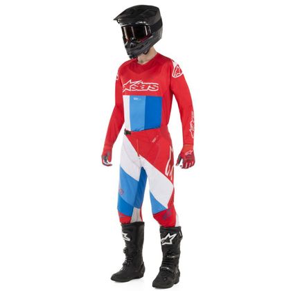 Camiseta de motocross Alpinestars TECHSTAR VENOM RED WHITE BLUE 2019