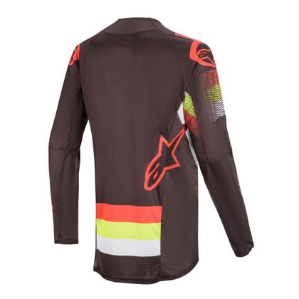 Camiseta de motocross Alpinestars TECHSTAR -  FACTORY VENOM - BLACK RED FLUO YELLOW FLUO 2020