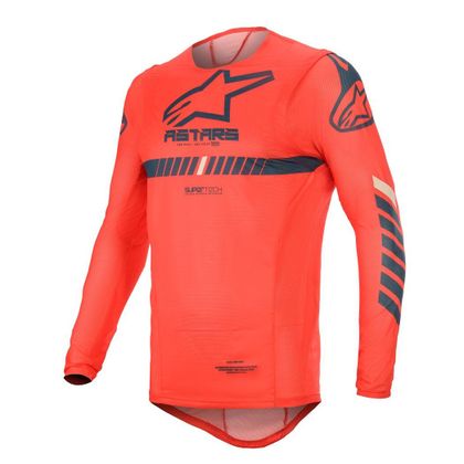 Camiseta de motocross Alpinestars SUPERTECH - BRIGHT RED NAVY OFF WHITE 2020 Ref : AP11747 