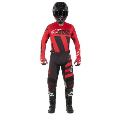 Camiseta de motocross Alpinestars RACER BRAAP COOL BLACK RED WHITE 2019