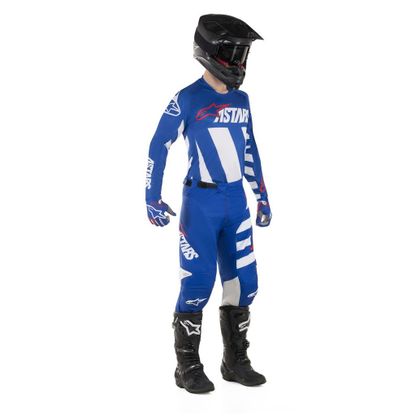 Camiseta de motocross Alpinestars RACER BRAAP BLUE WHITE RED 2019