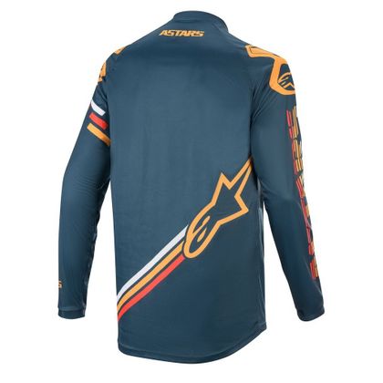 Camiseta de motocross Alpinestars RACER BRAAP - NAVY ORANGE 2020