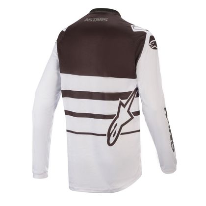 Camiseta de motocross Alpinestars RACER SUPERMATIC - WHITE BLACK 2020