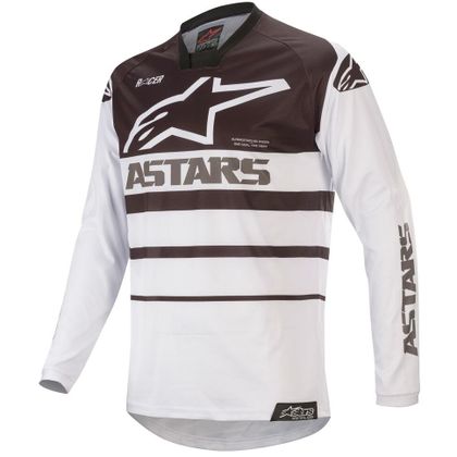 Camiseta de motocross Alpinestars RACER SUPERMATIC - WHITE BLACK 2020 Ref : AP11786 