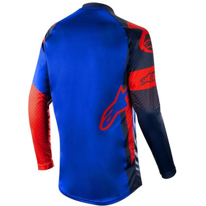 Camiseta de motocross Alpinestars RACER TECH ATOMIC RED DARK NAVY BLUE 2019