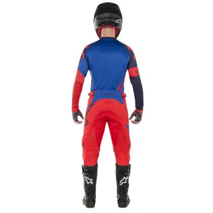 Camiseta de motocross Alpinestars RACER TECH ATOMIC RED DARK NAVY BLUE 2019