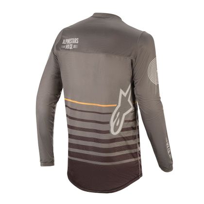 Camiseta de motocross Alpinestars RACER TECH - FLAGSHIP - DARK GRAY BLACK ORANGE 2020