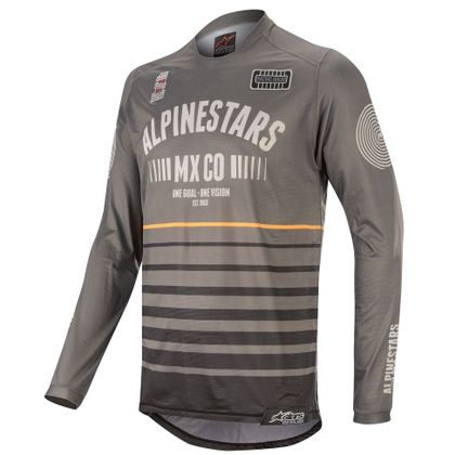 Camiseta de motocross Alpinestars RACER TECH - FLAGSHIP - DARK GRAY BLACK ORANGE 2020 Ref : AP11777 