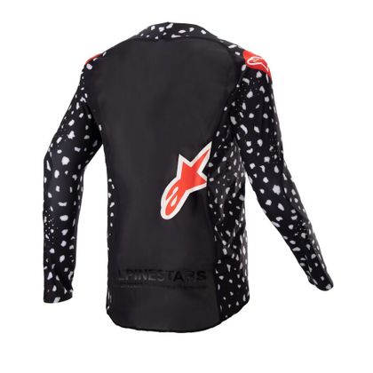Camiseta de motocross Alpinestars YOUTH RACER NORTH - Negro / Rojo