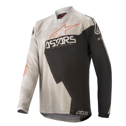 Camiseta de motocross Alpinestars YOUTH RACER TECH - GRAY BLACK RUST Ref : AP11800 